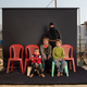 Image for article titled These striking family portraits show the lost members of Syrian refugee families